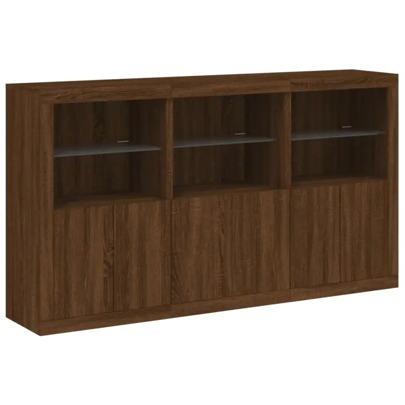 Moderne dressoir met rgb led-verlichting en duurzaam bewerkt hout - Dressoirs & buffetkasten