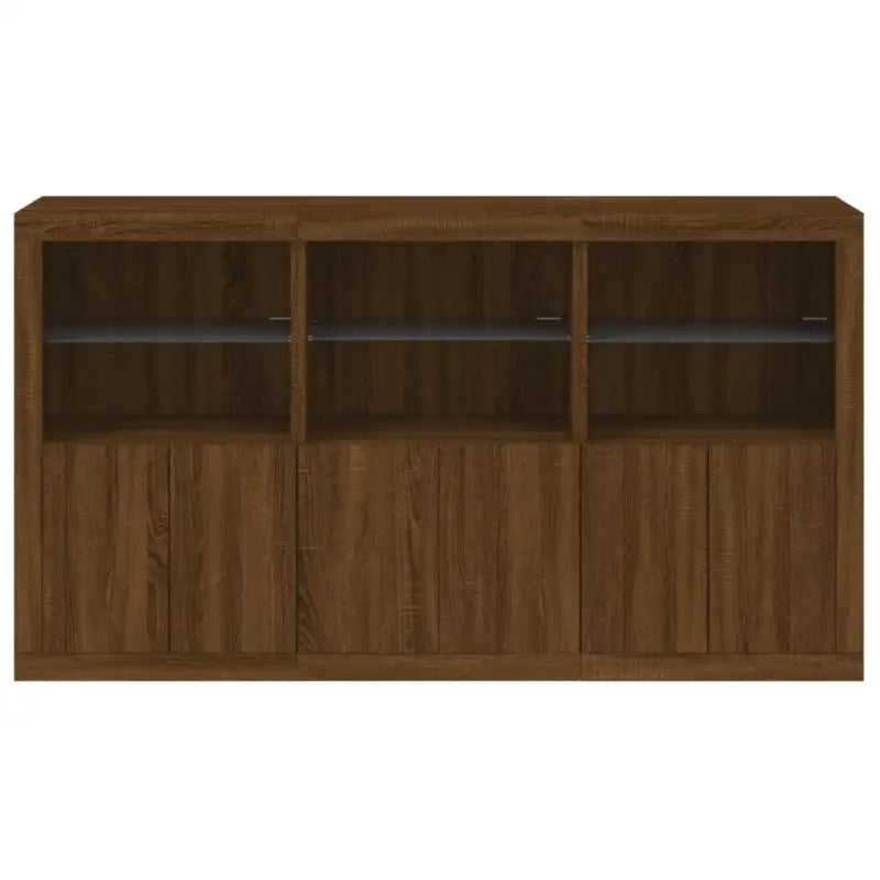 Moderne dressoir met rgb led-verlichting en duurzaam bewerkt hout - Dressoirs & buffetkasten