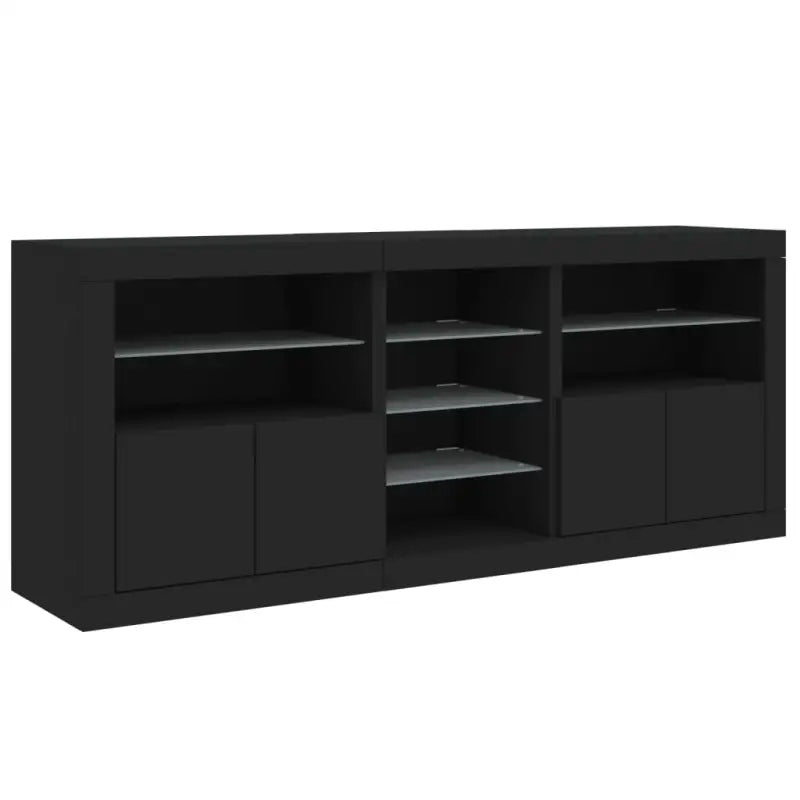 Moderne dressoir met RGB LED-verlichting en duurzaam bewerkt hout - Dressoirs & buffetkasten