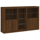 Moderne dressoir met rgb led-verlichting en duurzaam bewerkt hout - Dressoirs & buffetkasten
