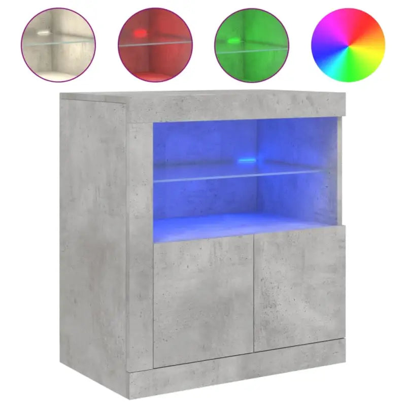 Moderne dressoir met rgb led-verlichting en duurzaam bewerkt hout - Dressoirs & buffetkasten