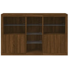 Moderne dressoir met rgb led-verlichting en duurzaam bewerkt hout - Dressoirs & buffetkasten