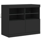 Moderne dressoir met rgb led-verlichting en duurzaam bewerkt hout - Dressoirs & buffetkasten