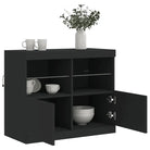 Moderne dressoir met rgb led-verlichting en duurzaam bewerkt hout - Dressoirs & buffetkasten