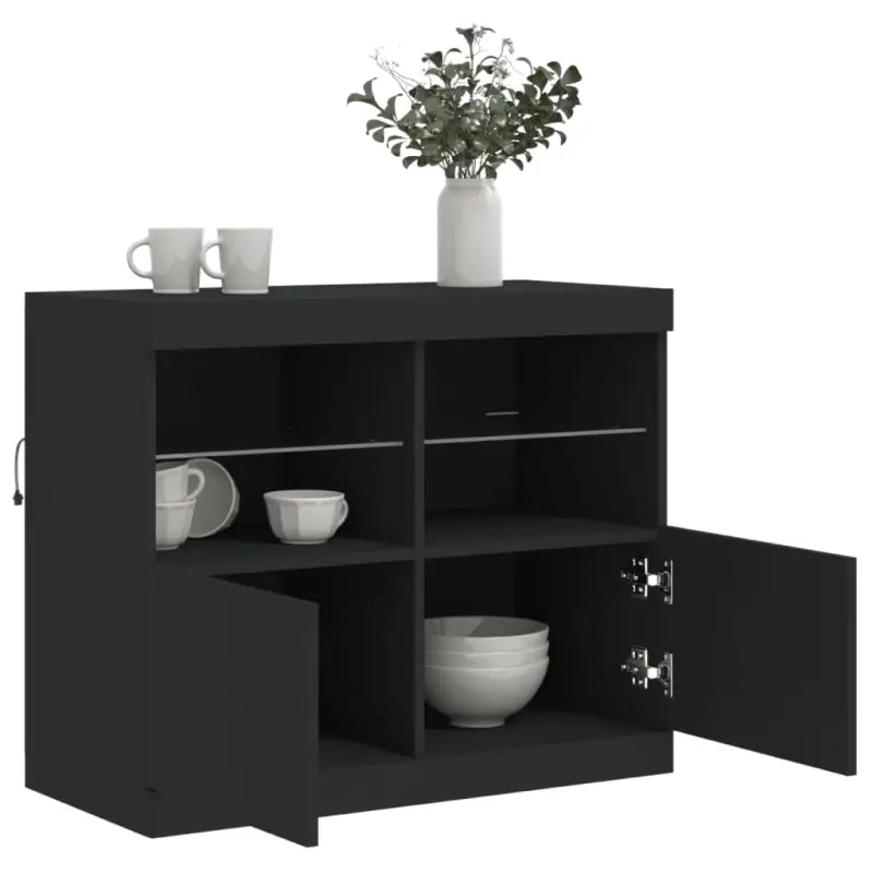 Moderne dressoir met rgb led-verlichting en duurzaam bewerkt hout - Dressoirs & buffetkasten