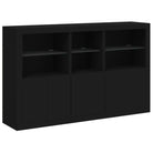 Moderne dressoir met rgb led-verlichting en duurzaam bewerkt hout - Dressoirs & buffetkasten
