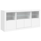 Moderne dressoir met rgb led-verlichting en duurzame bewerkte houtstijl - Dressoirs & buffetkasten