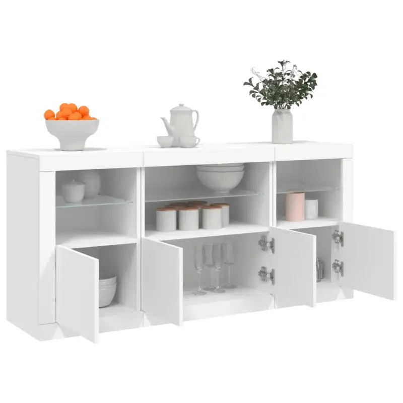 Moderne dressoir met rgb led-verlichting en duurzame bewerkte houtstijl - Dressoirs & buffetkasten