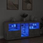 Moderne dressoir met rgb led-verlichting en duurzame bewerkte houtafwerking - Dressoirs & buffetkasten