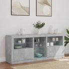 Moderne dressoir met rgb led-verlichting en duurzame bewerkte houtafwerking - Dressoirs & buffetkasten