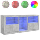 Moderne dressoir met rgb led-verlichting en duurzame bewerkte houtafwerking - Dressoirs & buffetkasten