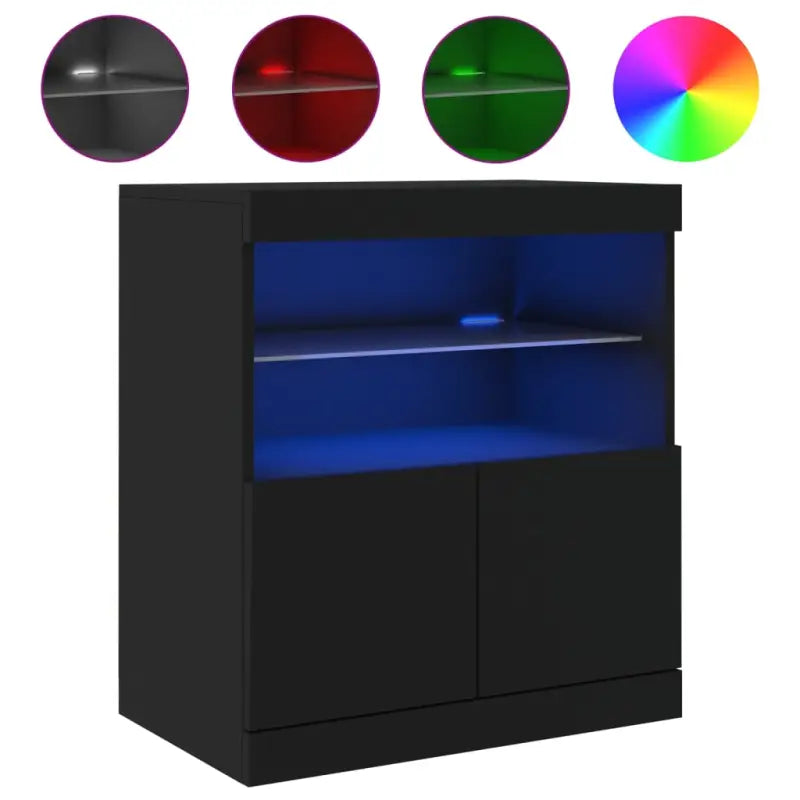 Moderne dressoir met rgb led-verlichting en duurzame bewerkte hout - Dressoirs & buffetkasten