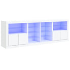 Moderne dressoir met rgb led-verlichting en hoogwaardig bewerkt hout - Dressoirs & buffetkasten