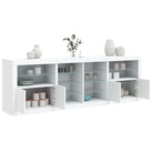 Moderne dressoir met rgb led-verlichting en hoogwaardig bewerkt hout - Dressoirs & buffetkasten