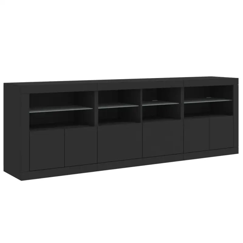 Moderne dressoir met rgb led-verlichting en hoogwaardig bewerkt hout - Dressoirs & buffetkasten