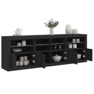 Moderne dressoir met rgb led-verlichting en hoogwaardig bewerkt hout - Dressoirs & buffetkasten