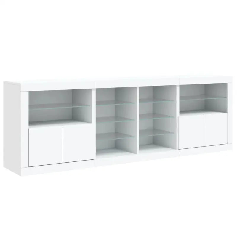 Moderne dressoir met rgb led-verlichting en hoogwaardig bewerkt hout - Dressoirs & buffetkasten