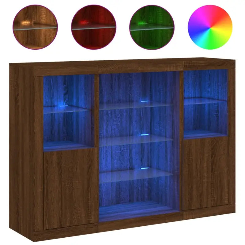 Moderne dressoirs met LED-verlichting van bewerkt hout - Dressoirs & buffetkasten