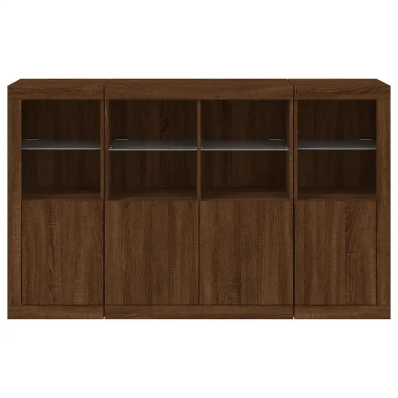 Moderne dressoirs van bewerkt hout met LED-verlichting - Dressoirs & buffetkasten