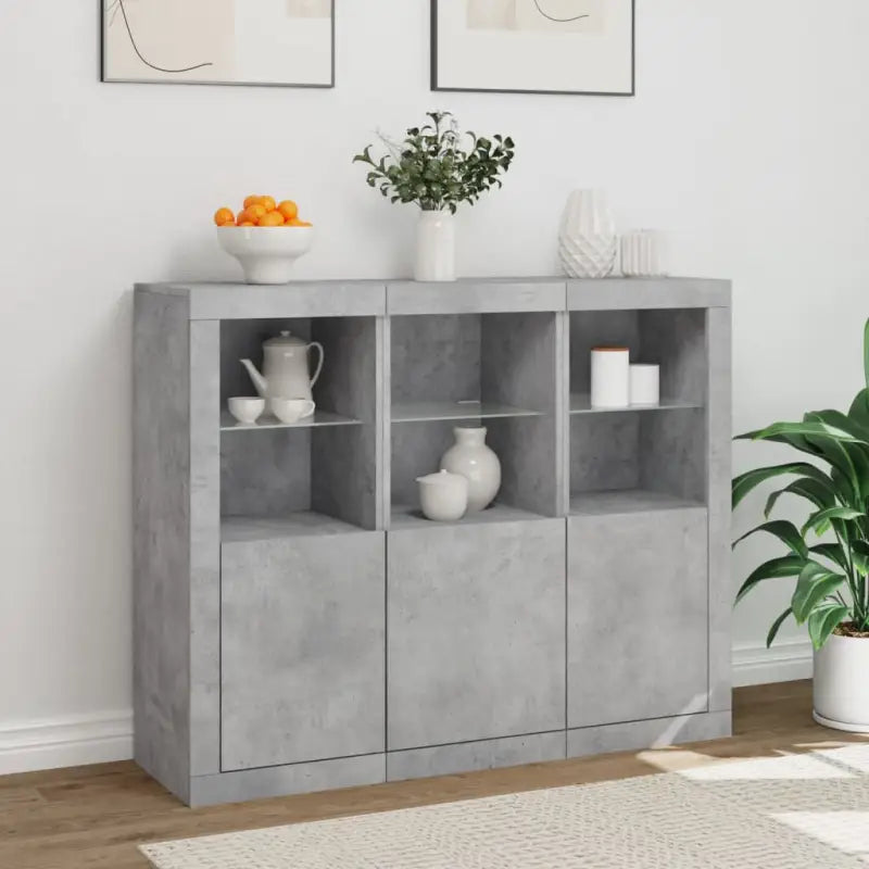 Moderne dressoirs van bewerkt hout met LED-verlichting for een stijlvolle kamer - Dressoirs & buffetkasten