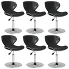 Moderne Eetkamerstoelen met Comfort en Elegant Design - Zwart / 6 - Eetkamerstoelen