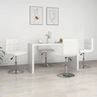Moderne eetkamerstoelen met kunstlederen bekleding en comfort - Wit / 4 - Eetkamerstoelen