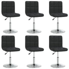 Moderne eetkamerstoelen met kunstlederen bekleding en comfort - Zwart / 6 - Eetkamerstoelen