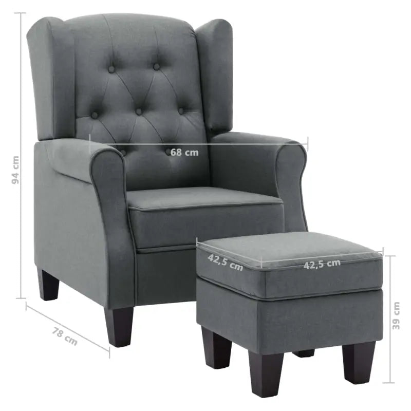 Moderne fauteuil met voetenbankje voor een stijlvolle leefruimte - Fauteuils & Relaxfauteuils