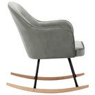 Moderne fluwelen schommelstoel met ijzeren frame voor comfort - Schommelstoelen
