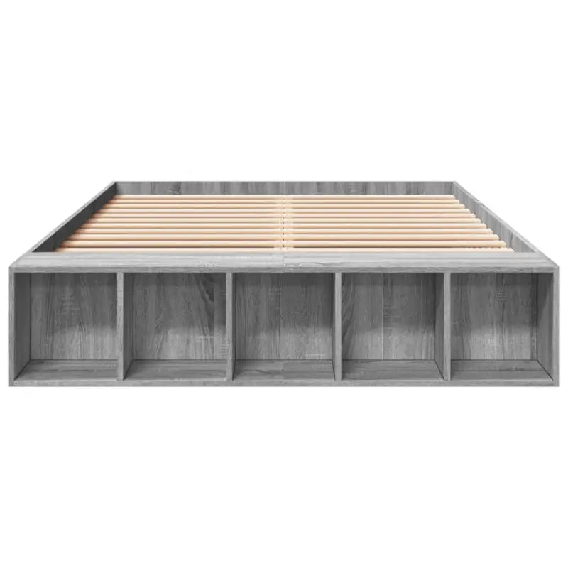 Moderne Grijs Sonoma Bedframe van Bewerkt Hout voor de Slaapkamer - Bedden & bedframes