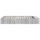 Moderne Grijs Sonoma Bedframe van Bewerkt Hout voor de Slaapkamer - Bedden & bedframes