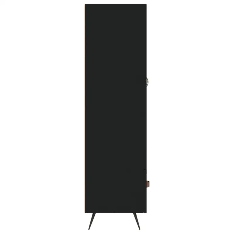 Moderne hoge kast met metalen poten van bewerkt hout - Dressoirs & buffetkasten