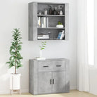 Moderne hoge kast van bewerkt hout voor een stijlvolle uitstraling - Dressoirs & buffetkasten