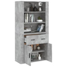 Moderne hoge kast van bewerkt hout voor een stijlvolle uitstraling - Dressoirs & buffetkasten
