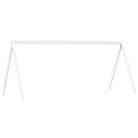 Moderne hoogslaper van massief grenenhout met open zijdeur in wit materiaal - Bedden & bedframes