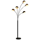 Moderne hoogte verstelbare booglamp voor in je interieur - Zwart en goud / 1 - Lampen