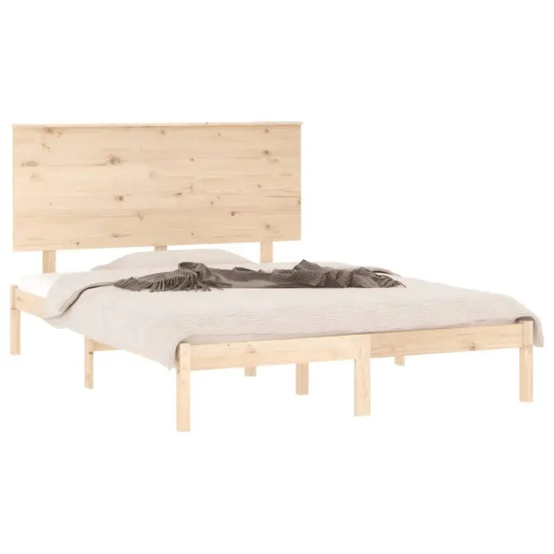 Moderne houten bedframe van massief grenenhout inclusief levering bevat - Bedden & bedframes
