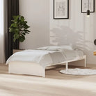 Moderne houten bedframes van massief grenenhout voor een stijlvolle slaapkamer - Wit / 90 x 190 cm - Bedden & bedframes