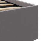 Moderne hydraulische eenpersoonsbed met multiplex lattenbodem en kunstleren bekleding - Bedden & bedframes