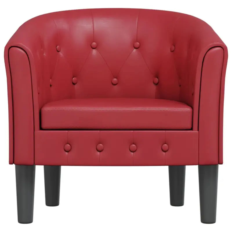 Moderne kuipstoel met decoratieve knopen en duurzaam materiaal - Fauteuils & Relaxfauteuils