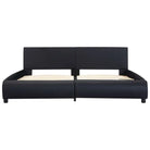 Moderne kunstleren bedframe met gepoedercoat stalen frame voor een elegante slaapkamer - Bedden & bedframes