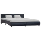 Moderne kunstleren bedframe met gepoedercoat stalen frame voor een elegante slaapkamer - Bedden & bedframes