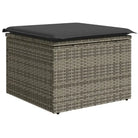 Moderne loungeset in grijs materiaal met gepoedercoat staal en waterdichte tas - Tuinsets