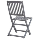 Moderne massief acaciahout tuinstoelen met kussens voor buiten eten - Tuinstoelen