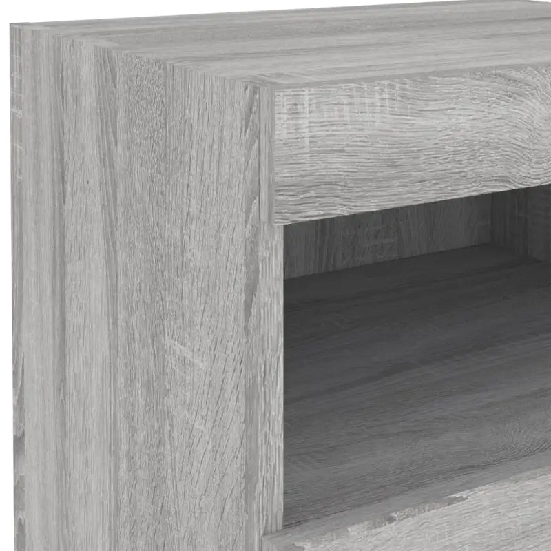Moderne Nachtkastjes met LED en Grijs Sonoma hout voor elke slaapkamer - Nachtkastjes