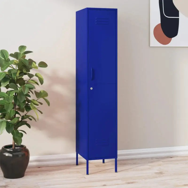 Moderne opbergkast met verstelbare schappen voor kantoor of interieur - Marineblauw / 1 - Opbergkasten & lockerkasten