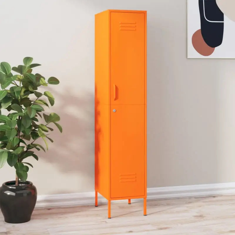 Moderne opbergkast met verstelbare schappen voor kantoor of interieur - Oranje / 1 - Opbergkasten & lockerkasten