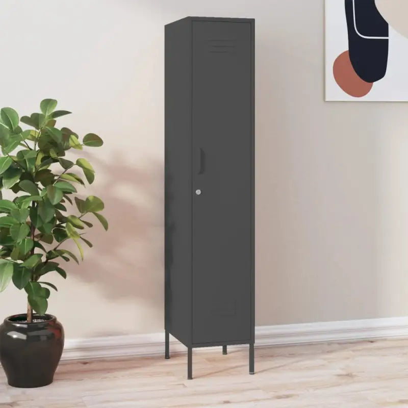 Moderne opbergkast met verstelbare schappen voor kantoor of interieur - Antraciet / 1 - Opbergkasten & lockerkasten