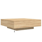 Moderne salontafel met LED-verlichting en duurzaam bewerkt hout - Salontafels