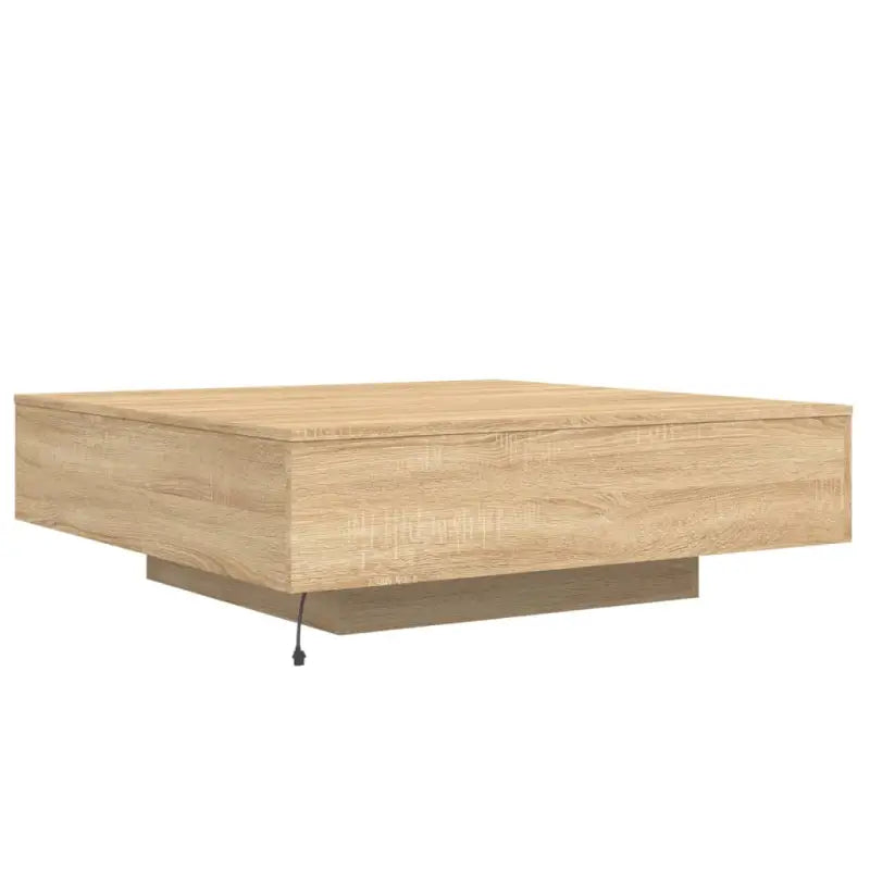 Moderne salontafel met LED-verlichting en duurzaam bewerkt hout - Salontafels